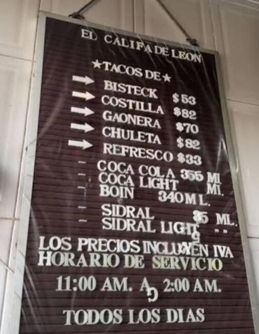 Así han cambiado los Precios en El Califa de León