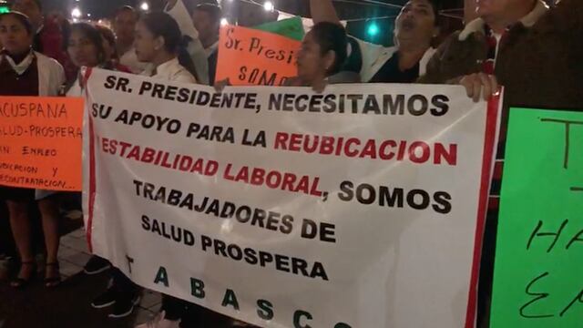 Protestas afuera de Palacio Nacional