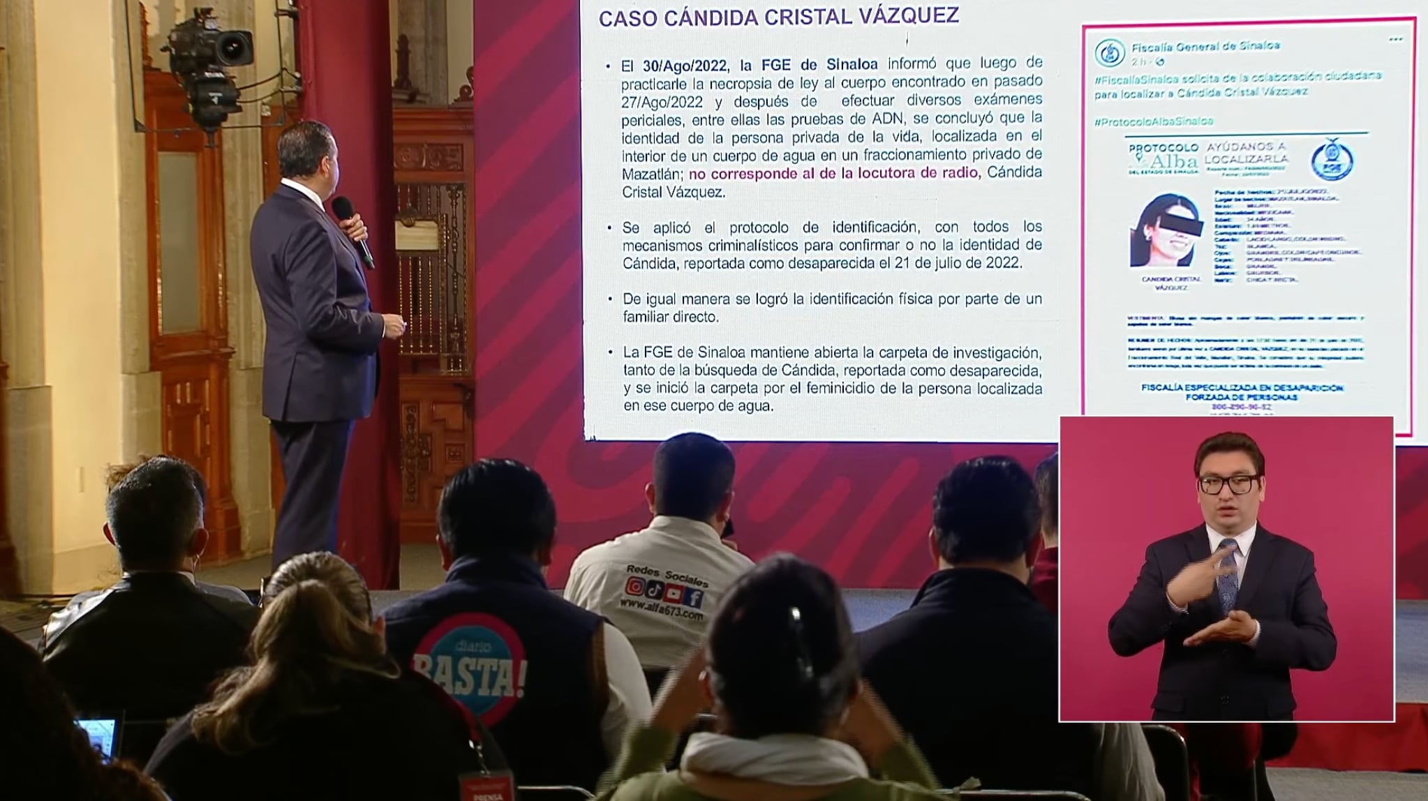 Cándida Cristal Vásquez, locutora de Sinaloa, sigue desaparecida