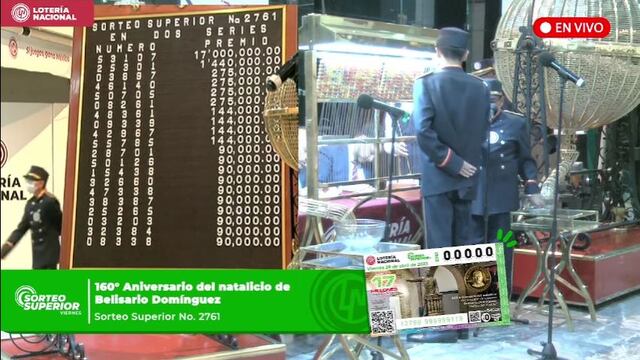 Resultados Sorteo Superior 2761 de Lotería Nacional en vivo: ganadores de hoy 28 de abril