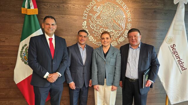 Maru Campos y Omar Garcia Harfuch