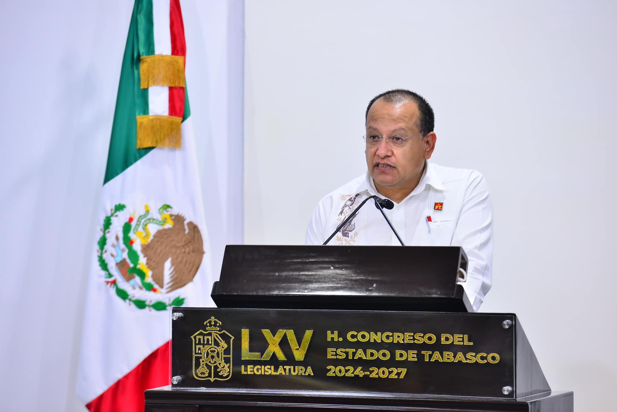 Martín Palacios Calderón, diputado y comisionado político del PT en Tabasco