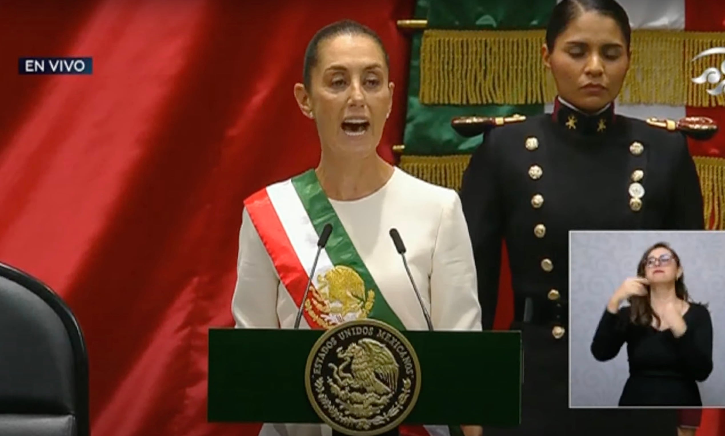 Discurso de Claudia Sheinbaum en su toma de protesta como presidenta de México