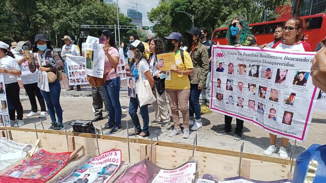 Manifestación de familiares de personas desaparecidas