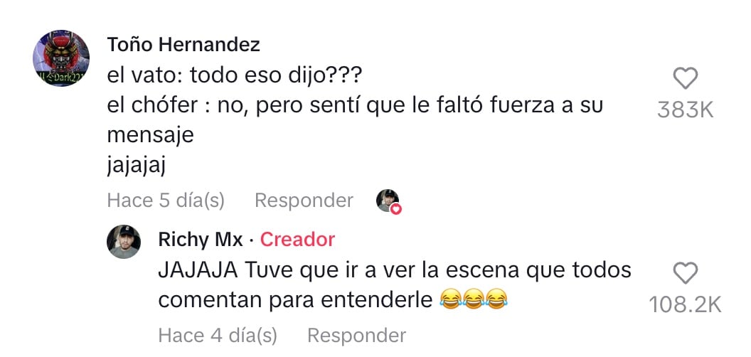 Usuarios reaccionan a video en TikTok de chofer de Didi