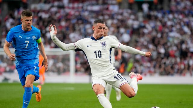 Phil Foden con Inglaterra.