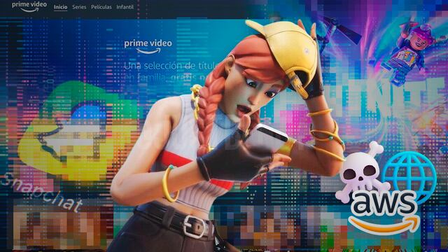 Caída mundial: Prime Video, Snapchat y Fortnite dejan de funcionar por falla en AWS