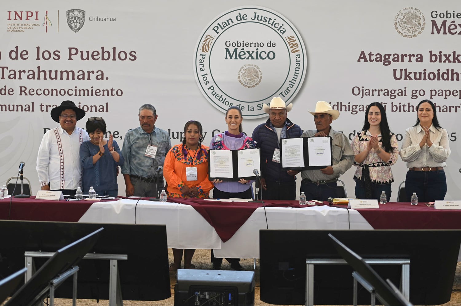Claudia Sheinbaum encabezó el Plan de Justicia de los pueblos de la Sierra Tarahumara