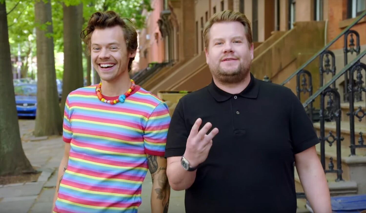 Harry Style estrena video musical dirigido por James Corden