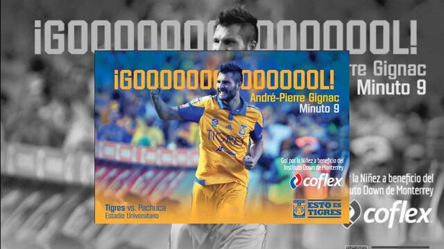 Gignac pone por delante a los felinos con un golazo que nada pudo hacer el portero de Pachuca.
