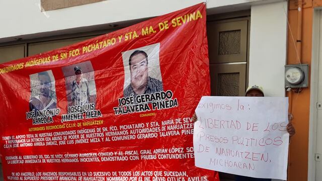 Pobladores de Nahuatzen en la CDMX.