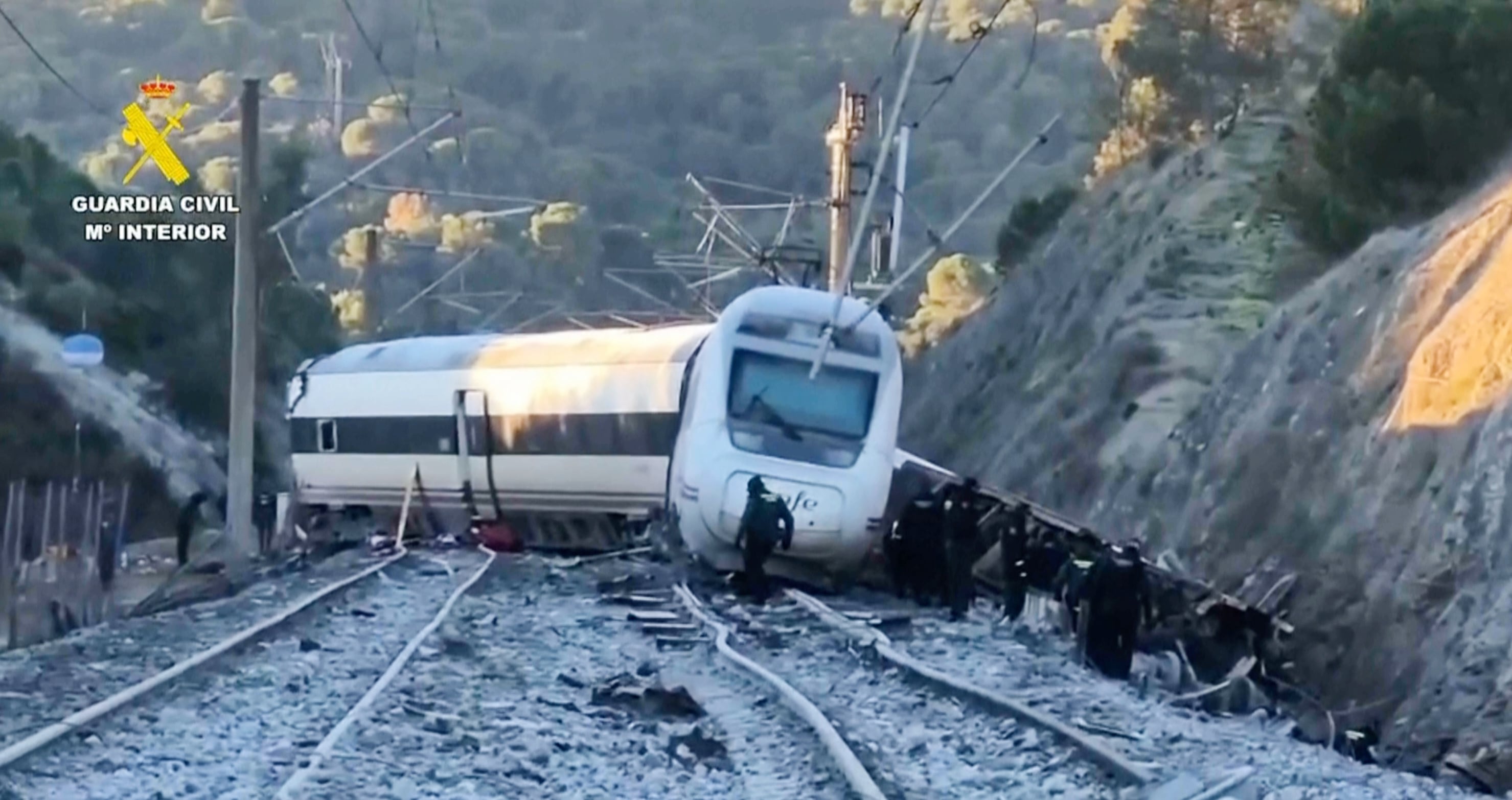 Accidente de tren en Adamuz, España.
