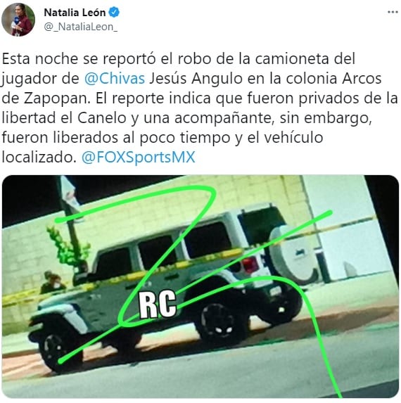 Camioneta de Jesús aNgulo