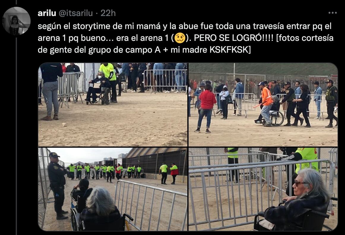 Celia en el concierto de los Arctic Monkeys