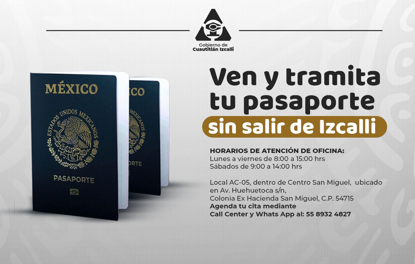 Cuautitlán Izcalli: ya puedes sacar tu pasaporte en el municipio