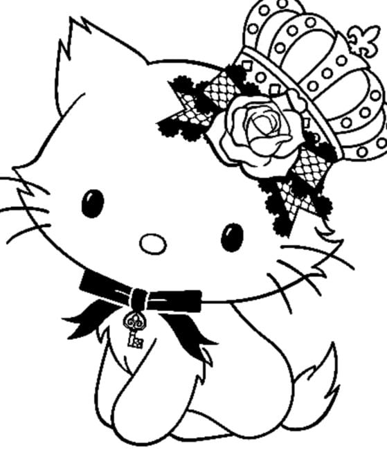 Charmmy Kitty con corona por el Día Internacional de la Mujer