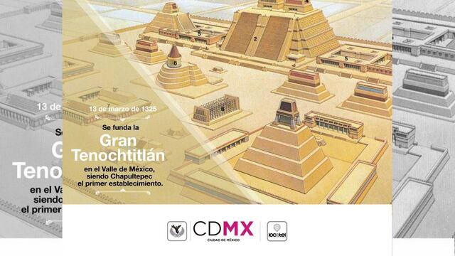 El 13 de marzo de 1325 se fundó la Gran Tenochtitlán, que se convirtió en la Ciudad de México