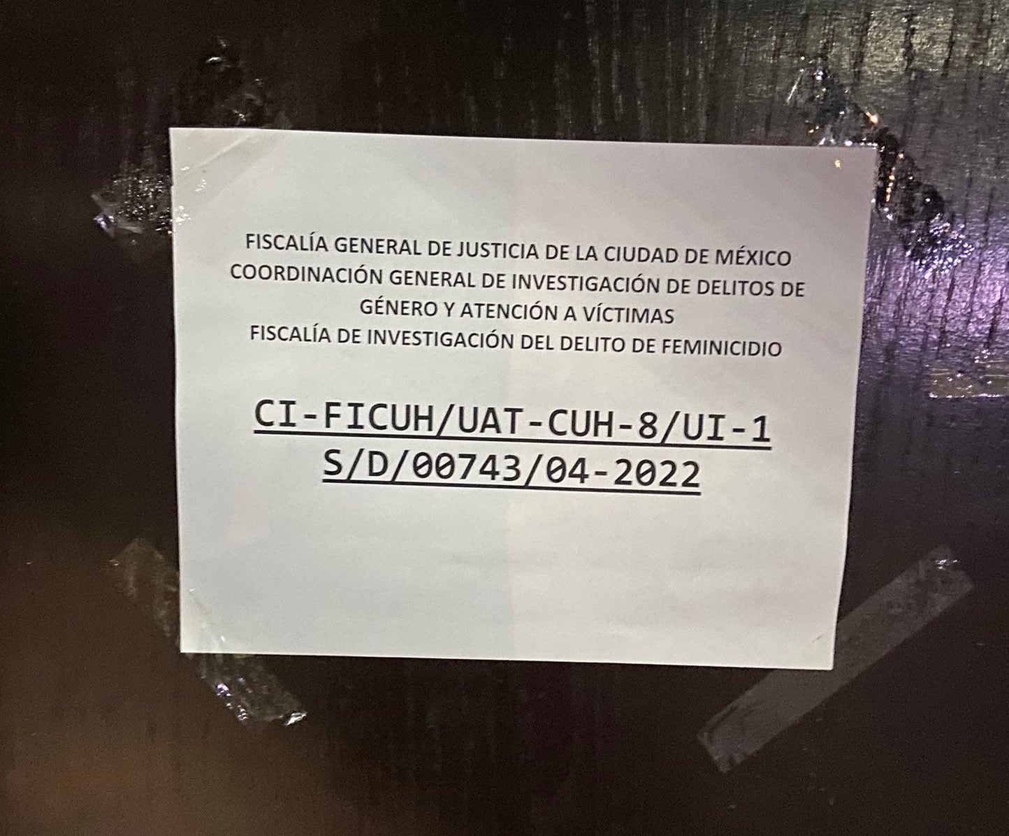 Clausura del bar donde Sofía Morales murió