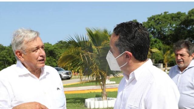 AMLO y Carlos Joaquín, gobernador de Quintana Roo