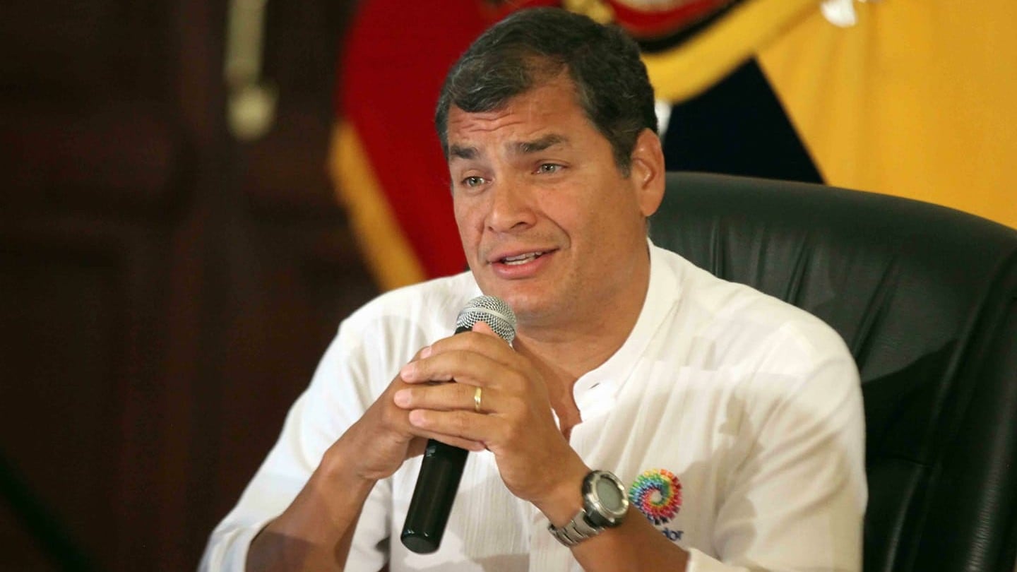 Rafael Correa, expresidente de Ecuador