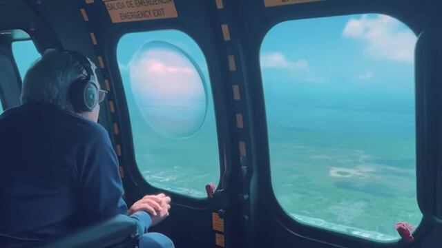 AMLO supervisa obras del Tren Maya