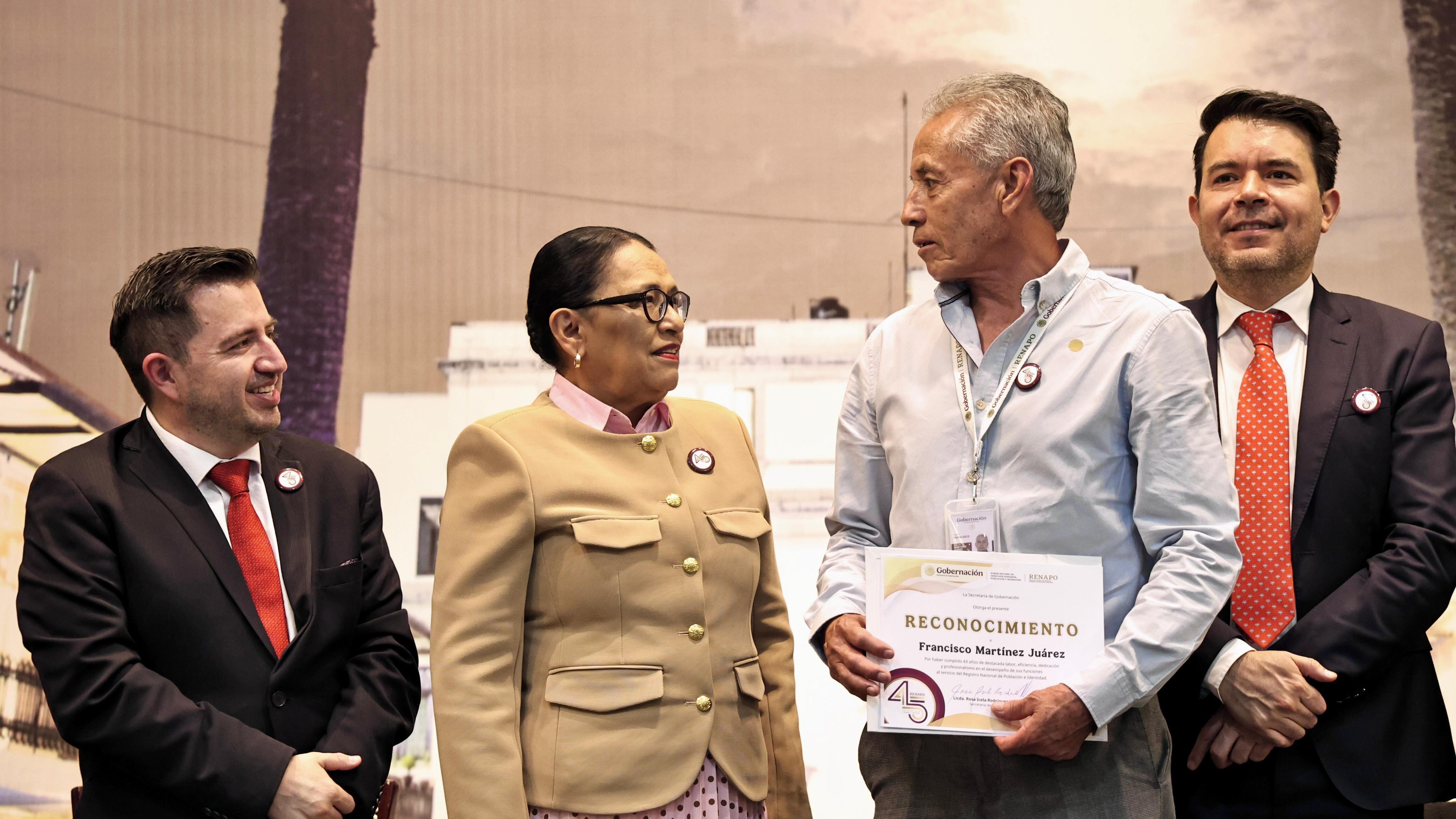 Rosa Icela Rodríguez: Renapo, aliado de políticas públicas y motor del derecho a la identidad