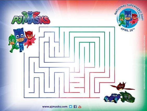 Actividades de PJ Masks para imprimir