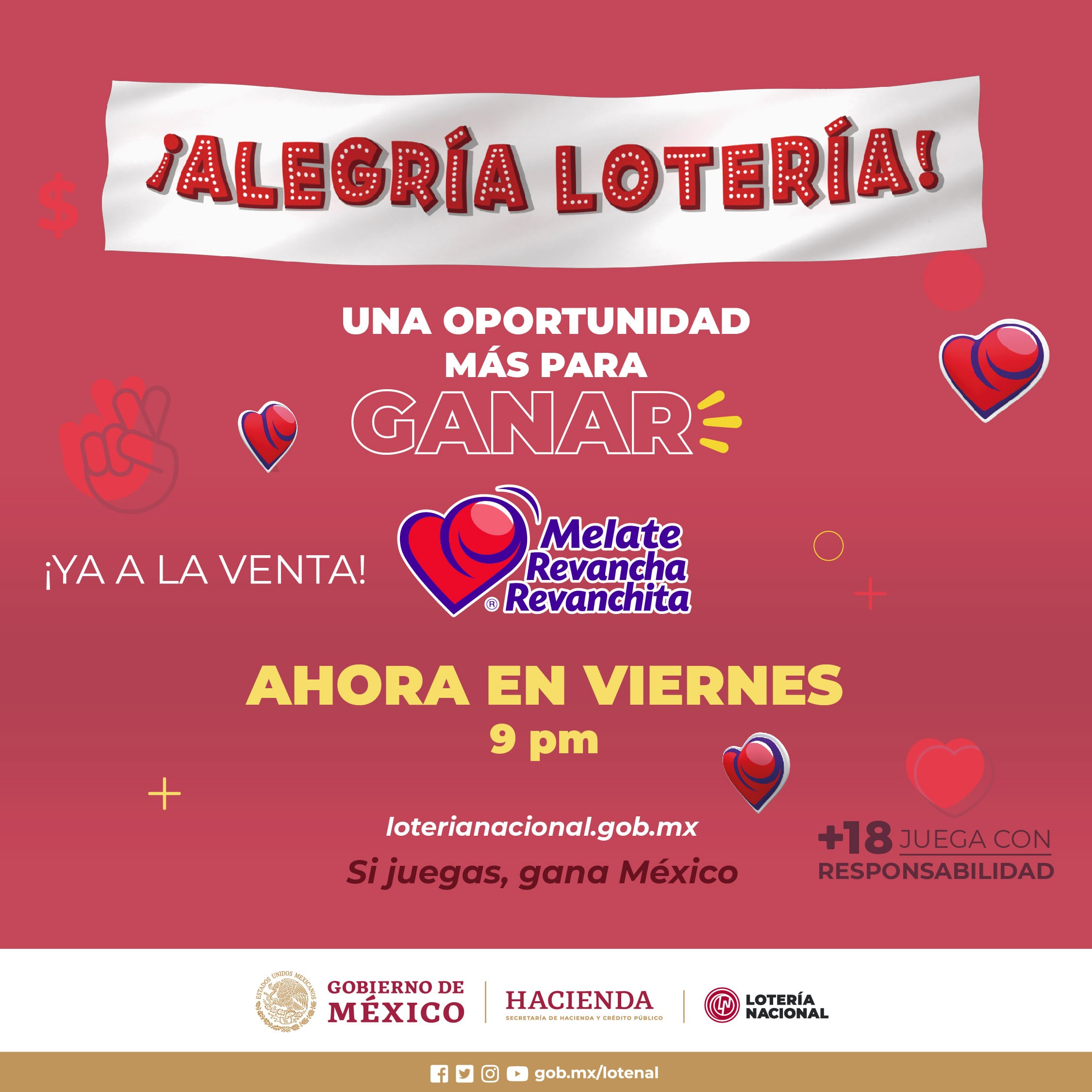 Poster promocional de la campaña Alegría Lotería