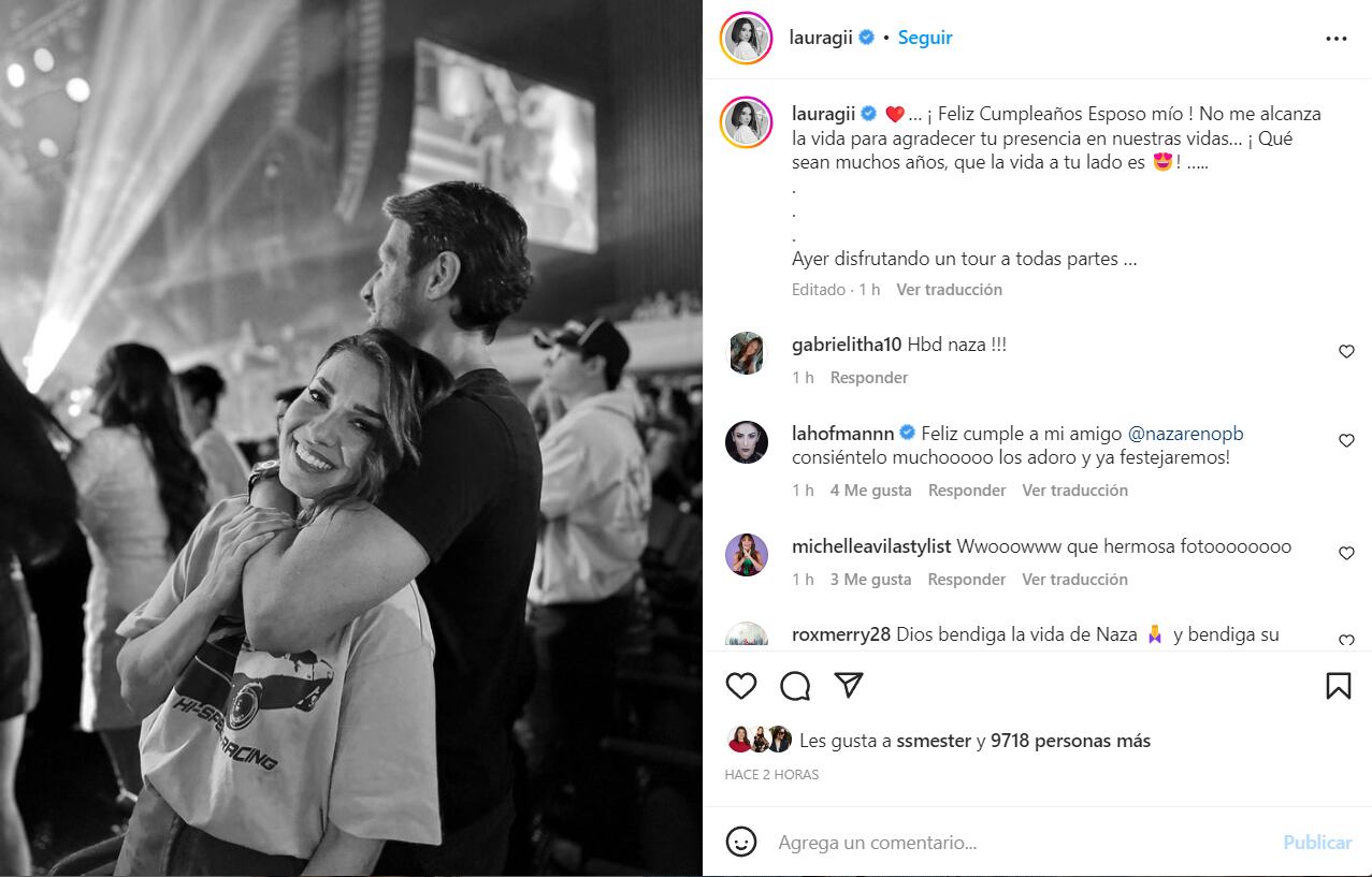 Laura G y su esposo Nazareno Pérez