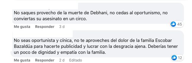 Usuario de Facebook tira hate a Samadhi Zendejas.