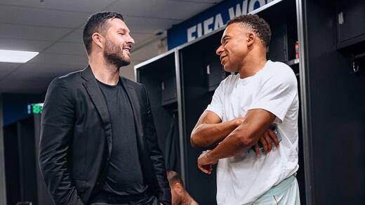 La imagen de Gignac con Mbappé que sorprendió tras el Francia vs Marruecos