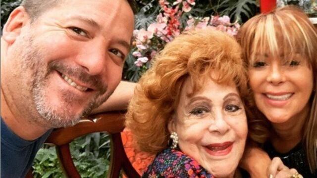 Alejandra Guzmán, Silvia Pinal y Luis Enrique Guzmán.