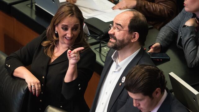 Claudia Ruiz Massieu y Emilio Álvarez Icaza