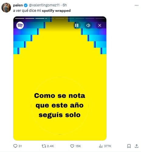 Memes del Spotify Wrapped 2024