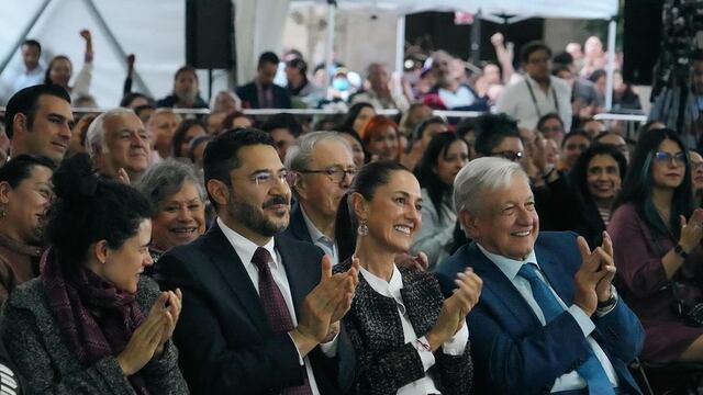 Claudia Sheinbaum en la presentación del libro de Beatriz Gutiérrez