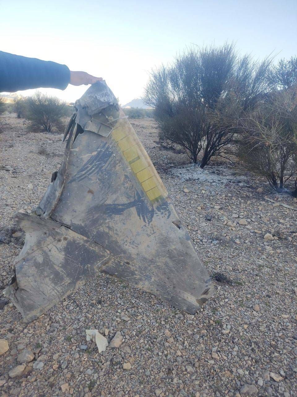 Difunden fotos del avión de Estados Unidos que Irán derrumbó.