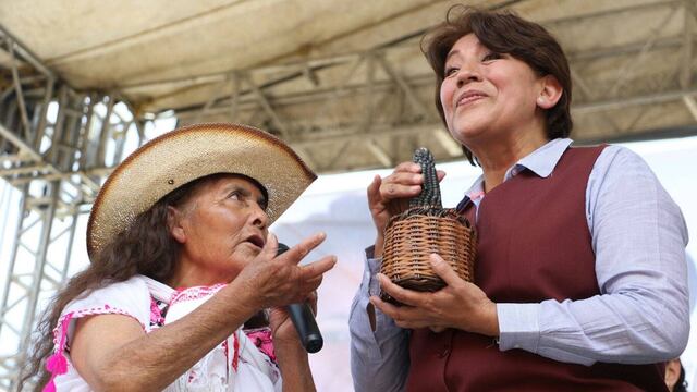 Delfina Gómez. Reacción sobre Eva Cadena.
