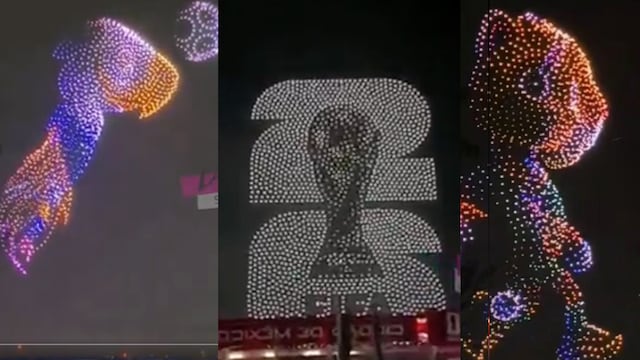 Las imágenes del show de drones que iluminará el Estadio Banorte en el Mundial 2026