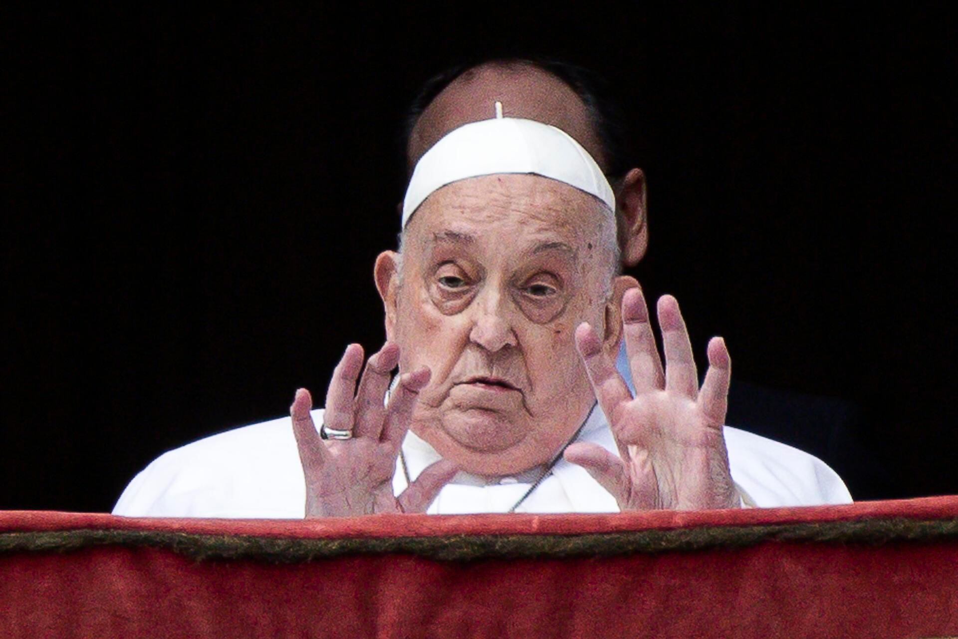 Papa Francisco en evento un día antes de su muerte