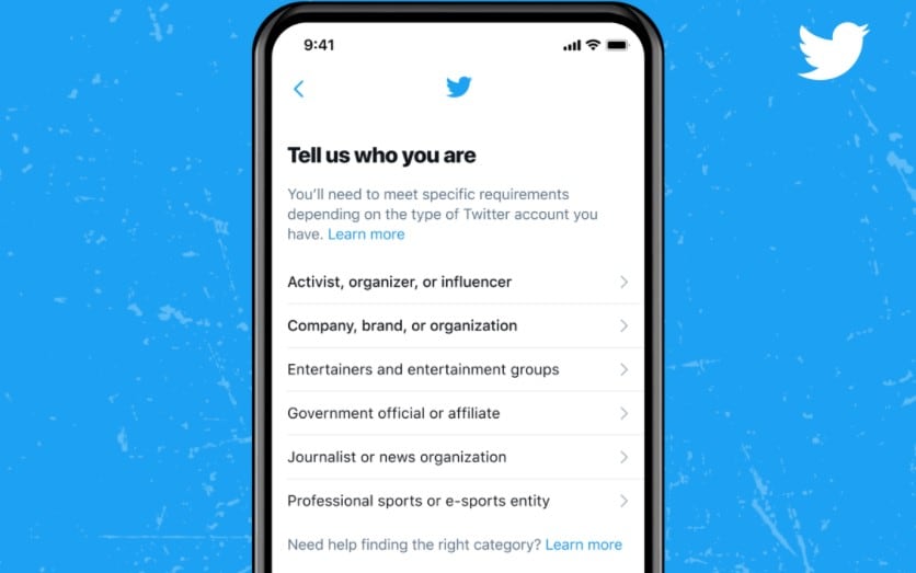 Twitter, nueva app de verificación
