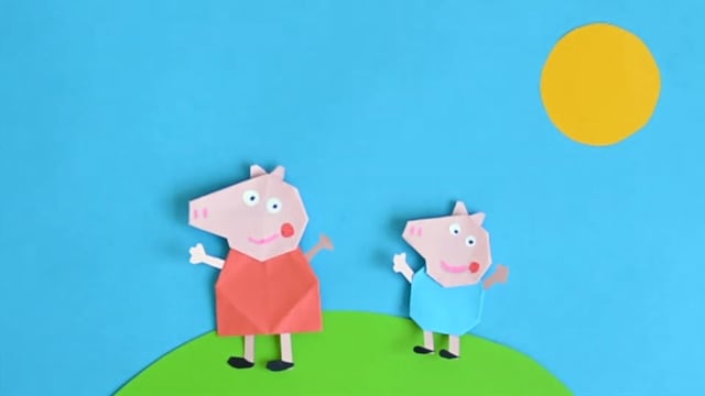 George Pig de origami: Paso a paso para hacer al hermanito de Peppa Pig en papel