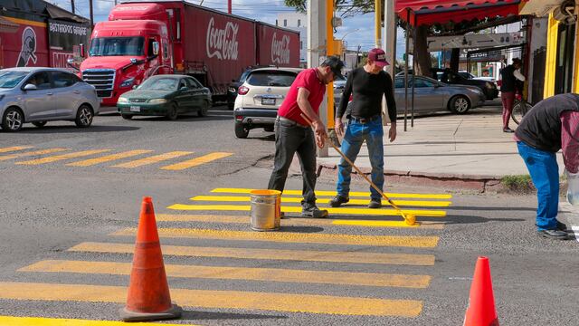 Gobierno de Cajeme rehabilita cruce de Chihuahua y 6 de Abril