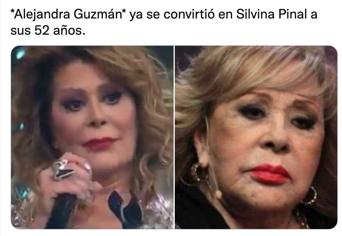 Memes del rostro de Alejandra Guzmán