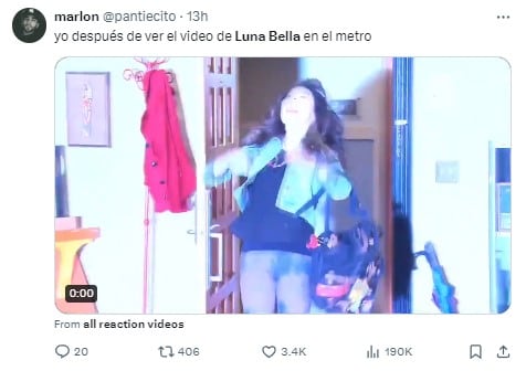 Memes de Luna Bella por su video de contenido sexual en Metro CDMX