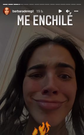 Bárbara de Regil con cara de enchilada