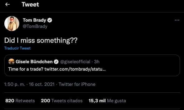 Gisele Bündchen generó polémica por un posible regreso de Tom Brady a los Patriots.