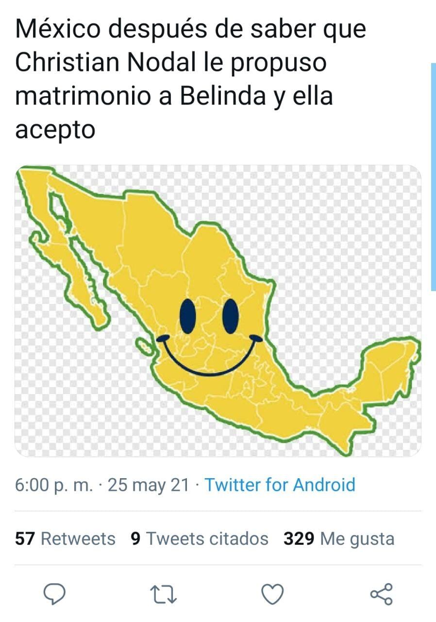 Publicación de Twitter - @arevelrod
