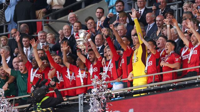 Manchester United se coronó campeón de la FA Cup.
