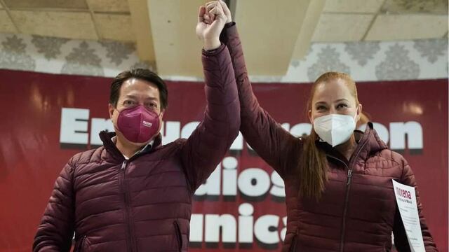 Marina Vitela y Mario Delgado