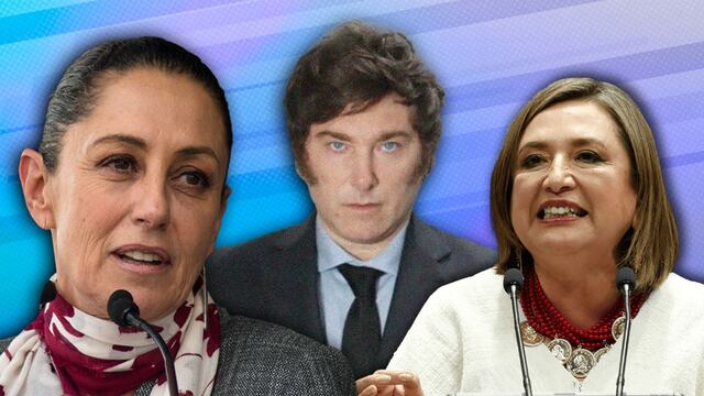Javier Milei unió a Claudia Sheinbaum y Xóchitl Gálvez